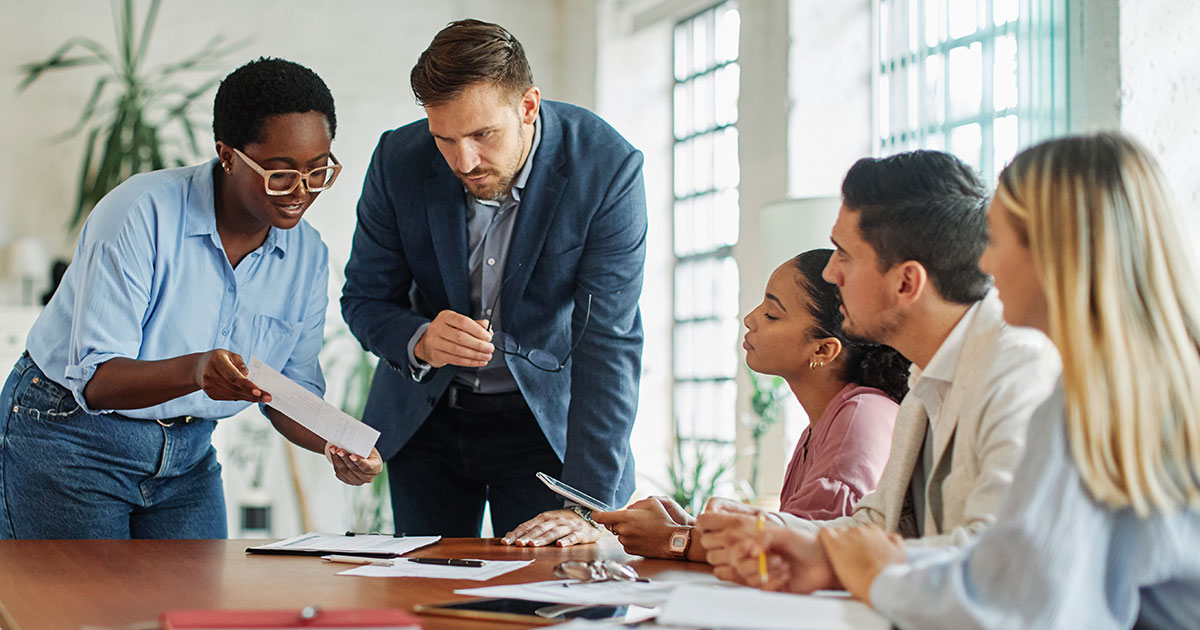 School administrators meeting