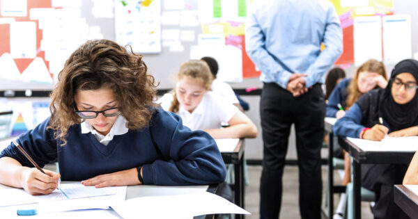 Students Taking a Test