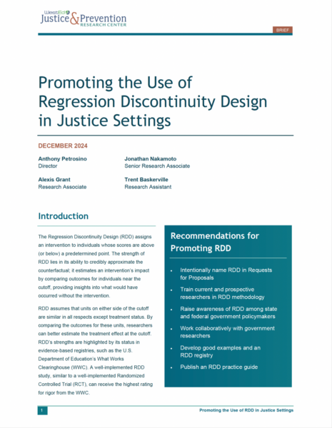 Promoting the Use of RDD in Justice Settings featuered image