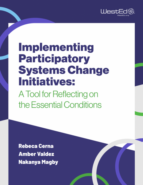 Implementing Participatory Systems Change Initiatives: A Tool for Reflecting on the Essential Conditions 