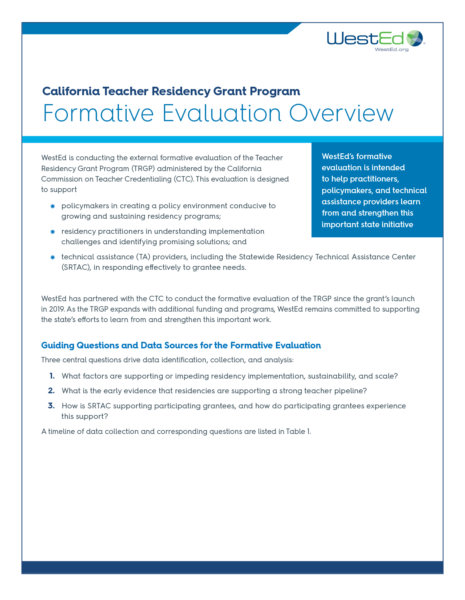 TRGP Formative Evaluation Resource Image